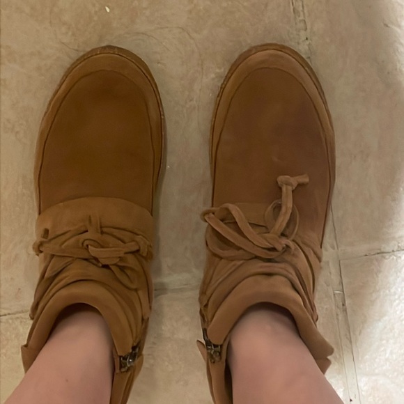 UGG Australia Reid Slate Chestnut Brown Ankle Boot 1019129 Suede Bootie size 6 - Picture 7 of 8